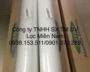 Lõi lọc giấy xếp 20 inch đầu DOE cấp lọc 0.5 micron