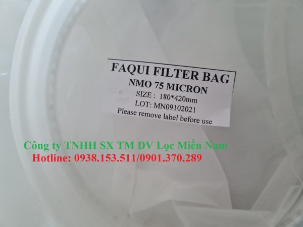 Túi lọc NMO hiệu FAQUI size 1 cấp lọc 75 micron