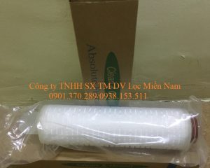 Lõi lọc giấy xếp 10 inch đầu nhọn 222 chất liệu PP