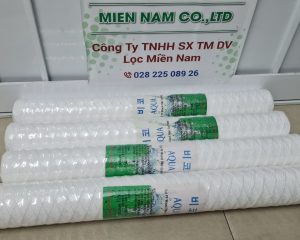 Lõi lọc sợi quấn 20 inch 508mm dùng cho lọc nước thải ngành công nghiệp dệt may